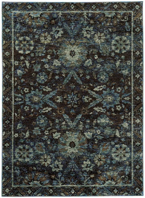 Andorra 7124A Navy/ Blue Rug