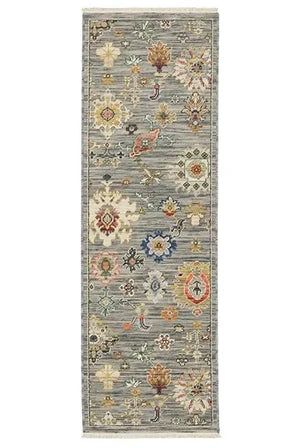 Lucca 5507E Grey/Multi Rug