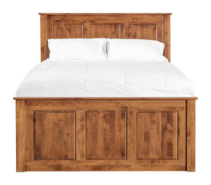 Shaker Full Chest Bed - Tall 6- Drawer / 3-Drawer Pedestal & Raised Panel HB / FB