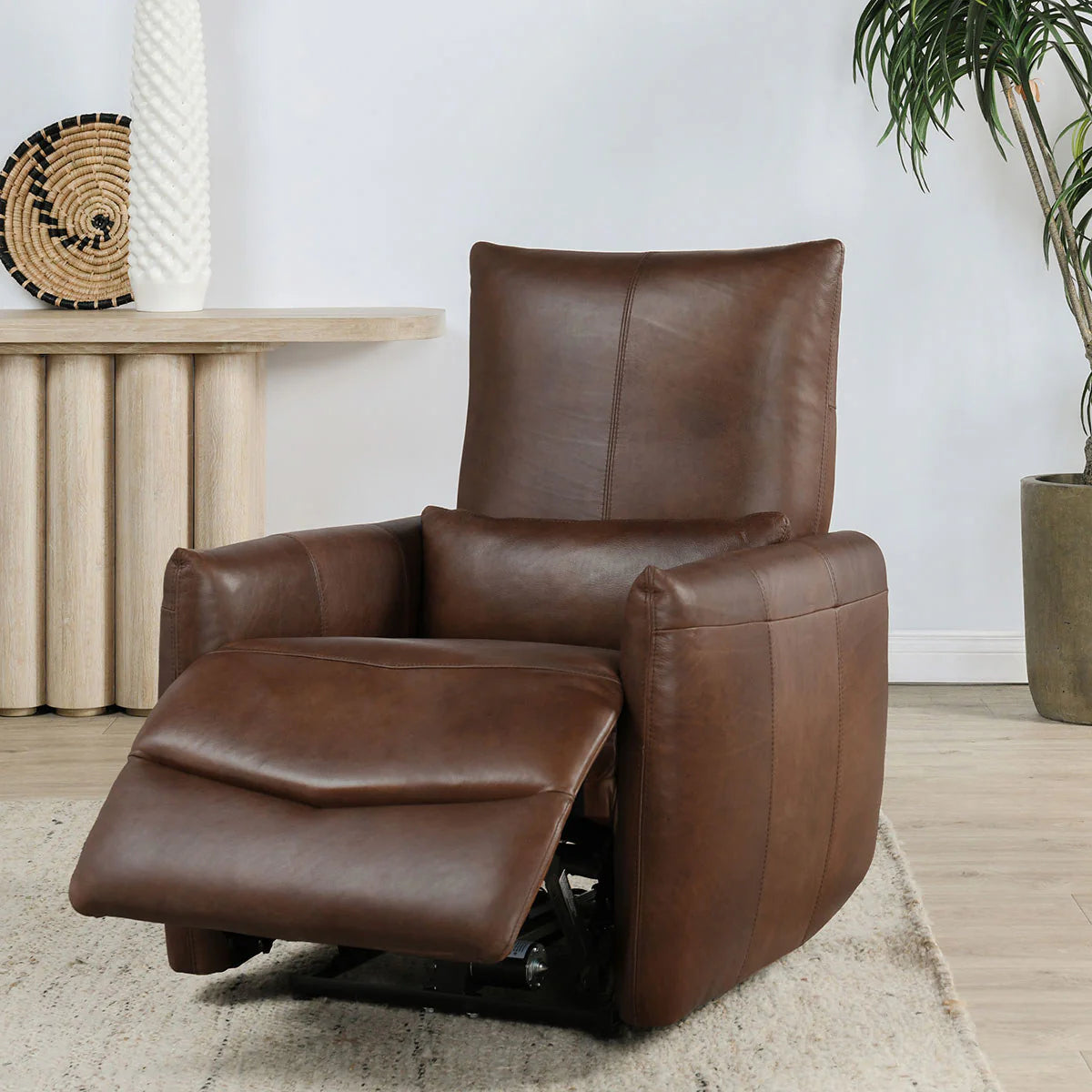 Thaya Power Recliner Chair Antique Brown