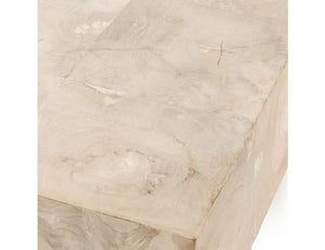 Anders Teak Wood 70" Console Table Cream Wash