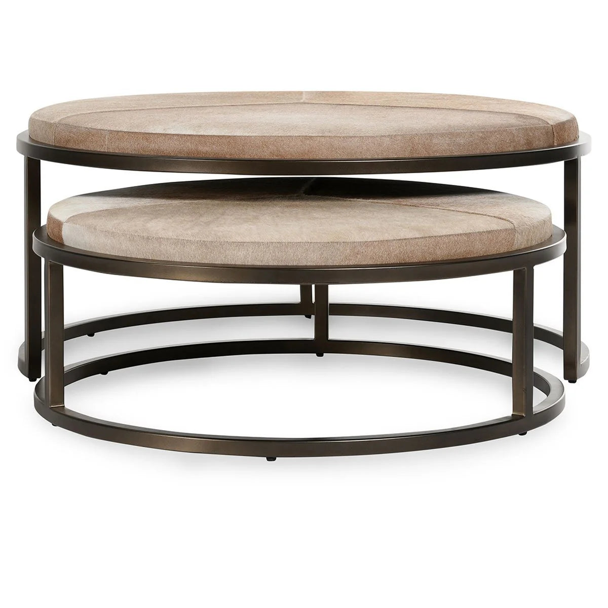 Hayword Hide Set of 2 Nesting Coffee Tables Blonde