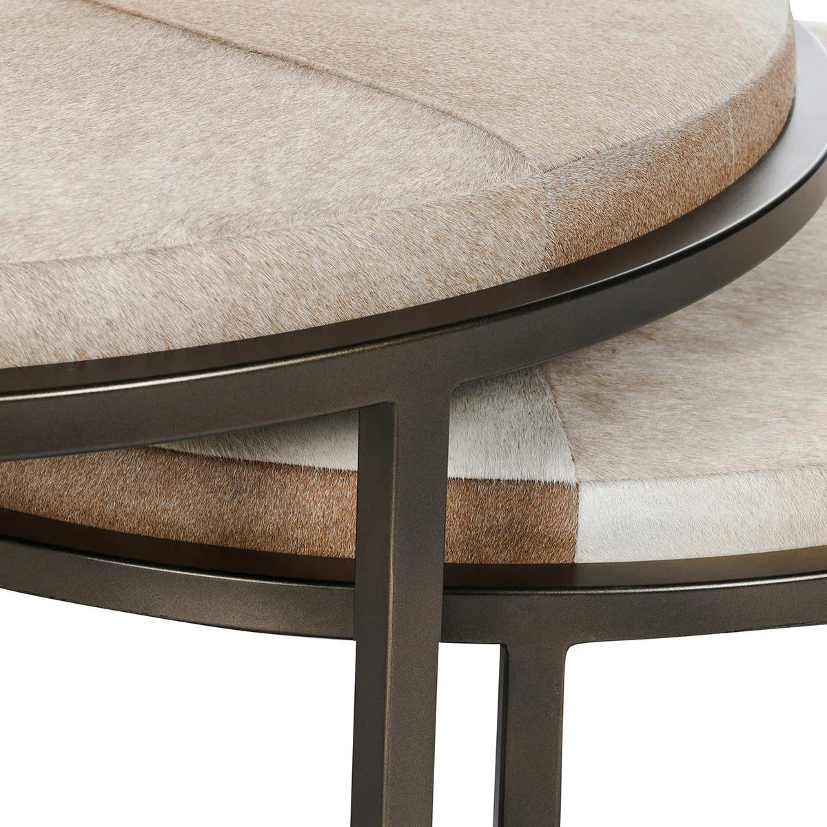 Hayword Hide Set of 2 Nesting Coffee Tables Blonde