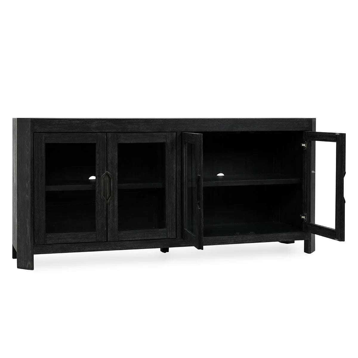 Macarthur Reclaimed Oak 4Dr Cabinet Antique Black