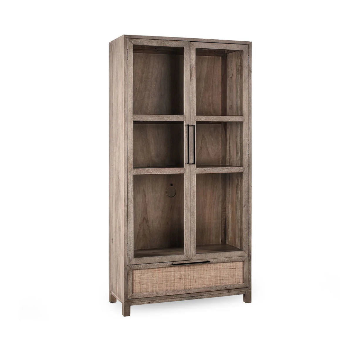 Jensen 2Dr 1Dwr Tall Cabinet Taupe