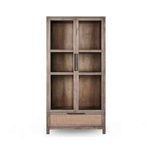 Jensen 2Dr 1Dwr Tall Cabinet Taupe