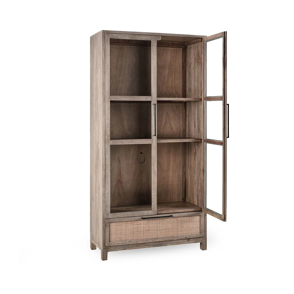 Jensen 2Dr 1Dwr Tall Cabinet Taupe