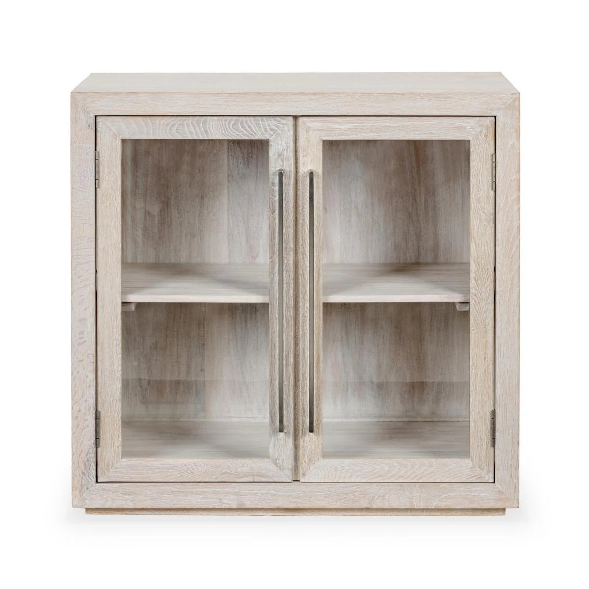 Bradley Oak Wood 2Dr Cabinet White Wash