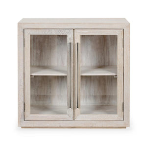 Bradley Oak Wood 2Dr Cabinet White Wash