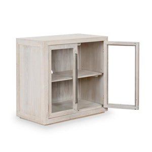 Bradley Oak Wood 2Dr Cabinet White Wash