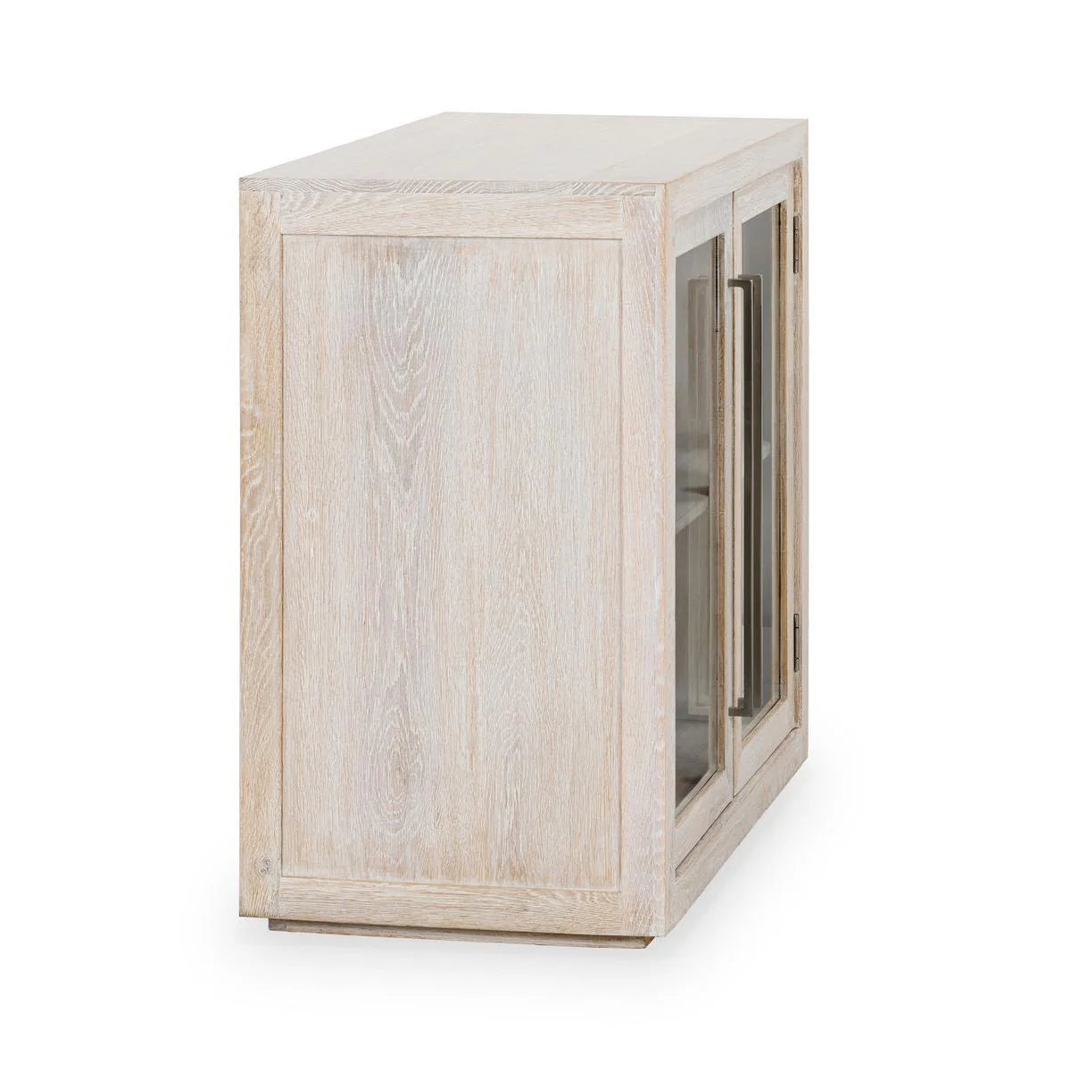Bradley Oak Wood 2Dr Cabinet White Wash
