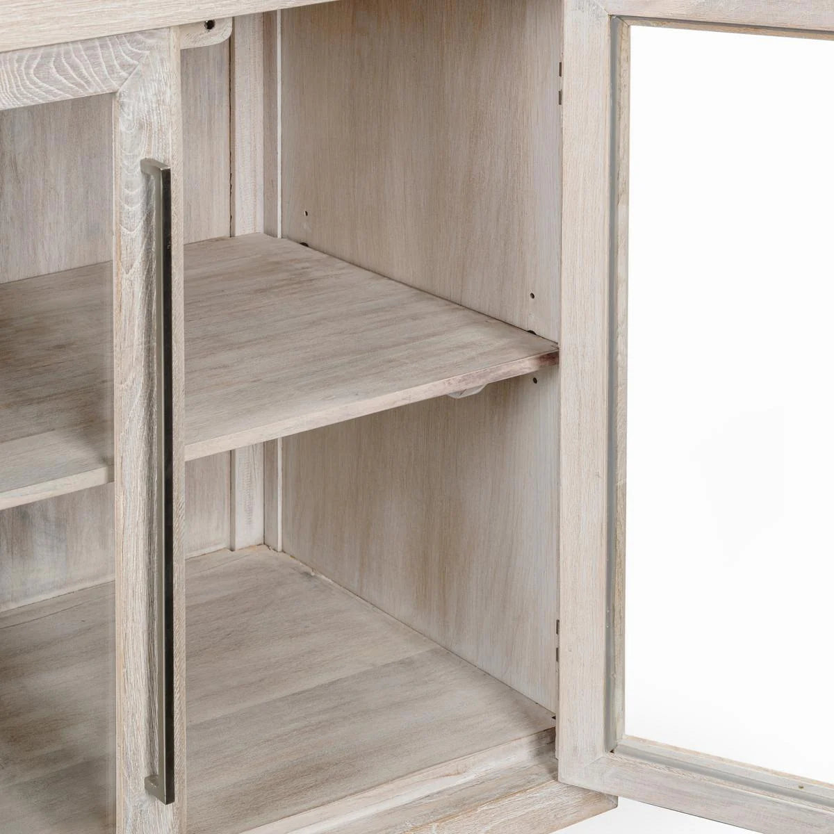 Bradley Oak Wood 2Dr Cabinet White Wash