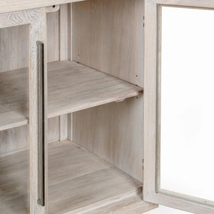 Bradley Oak Wood 2Dr Cabinet White Wash