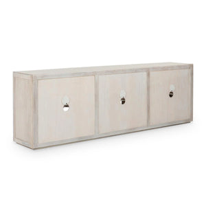Bradley Oak Wood 6Dr Cabinet White Wash