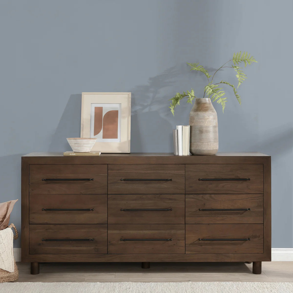 Jaxon Wood 9Dwr Dresser Cocoa Brown