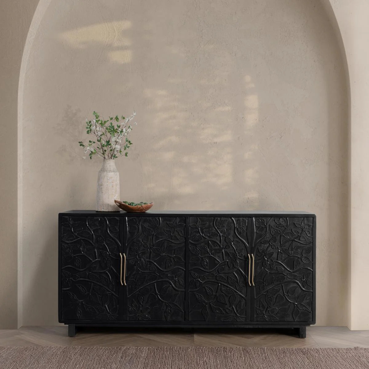 Albero 4Dr Wood Buffet Black