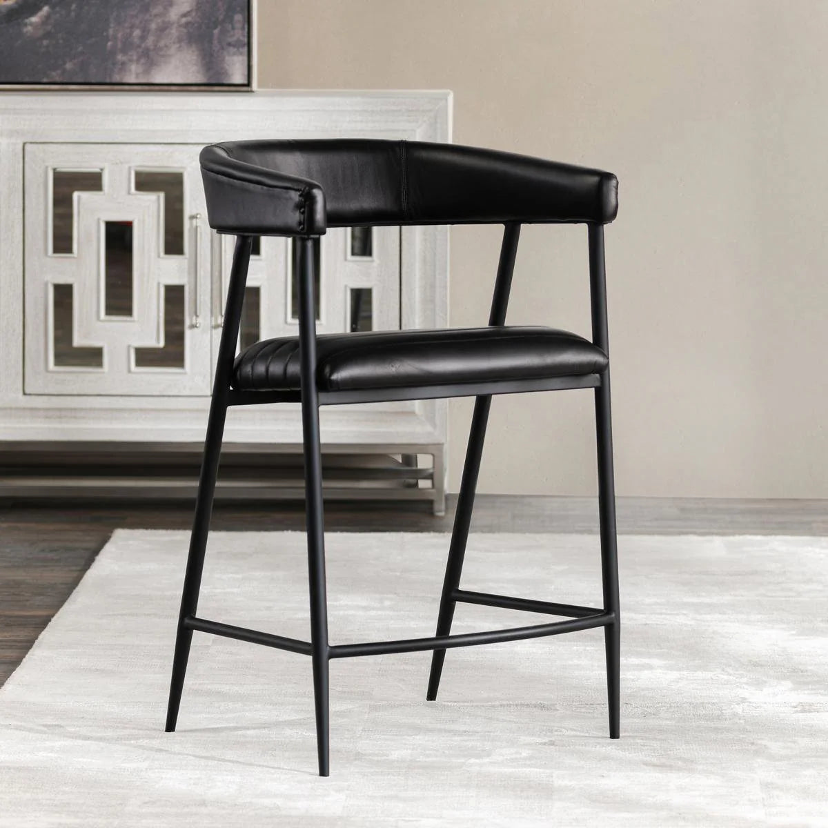 Preston 26" Counter Stool Jet Black