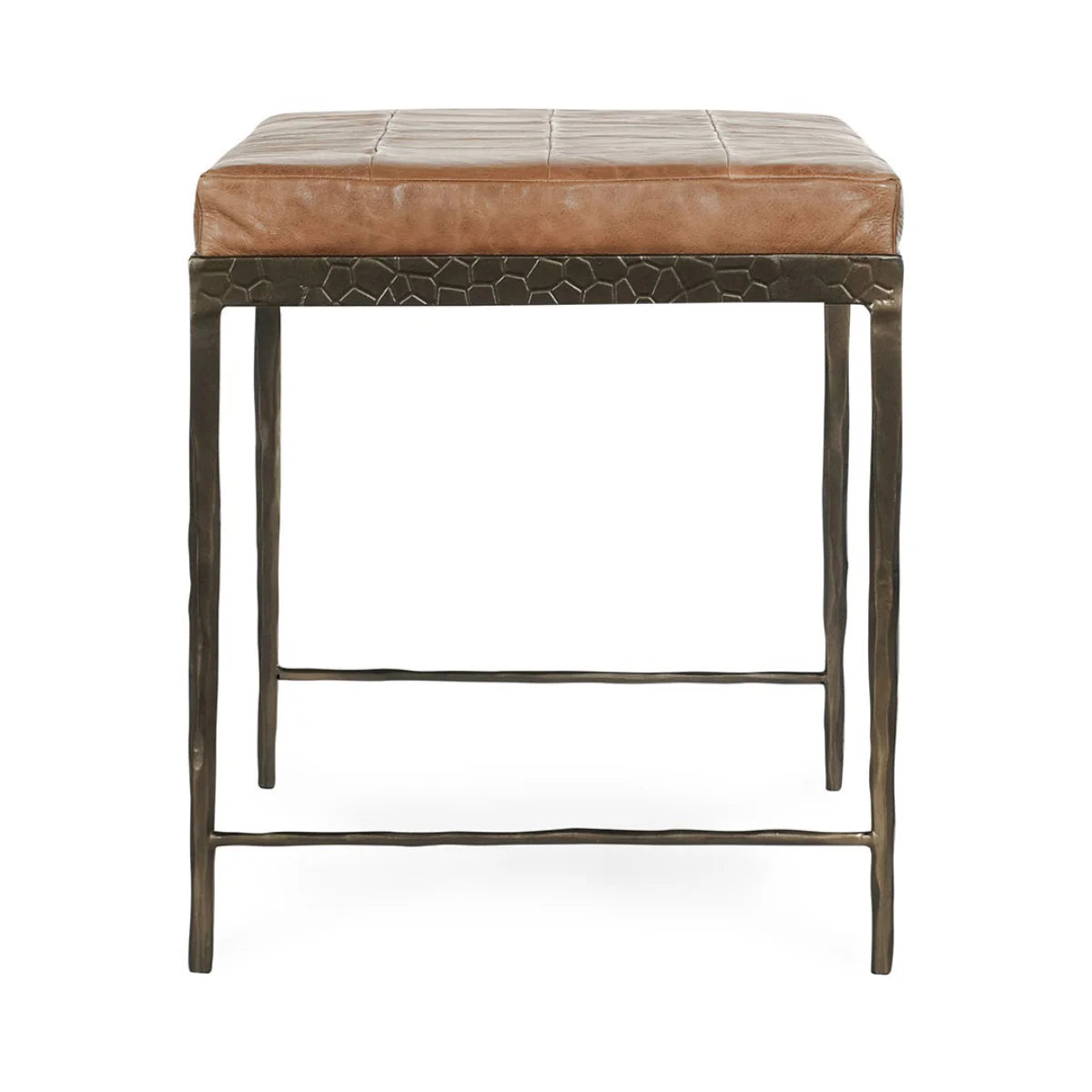 Malo Leather 28" Bench Chestnut