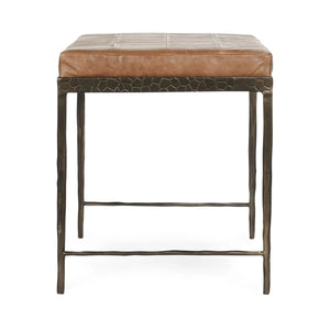 Malo Leather 28" Bench Chestnut