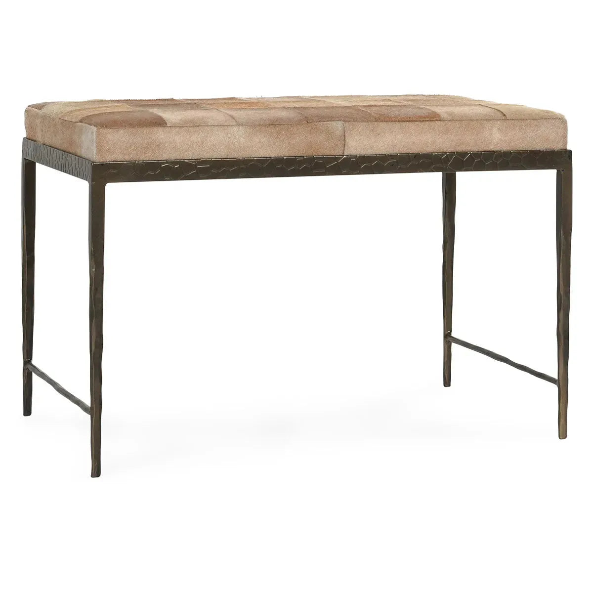 Achen Hide 28" Bench Ivory