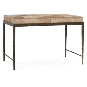 Achen Hide 28" Bench Ivory