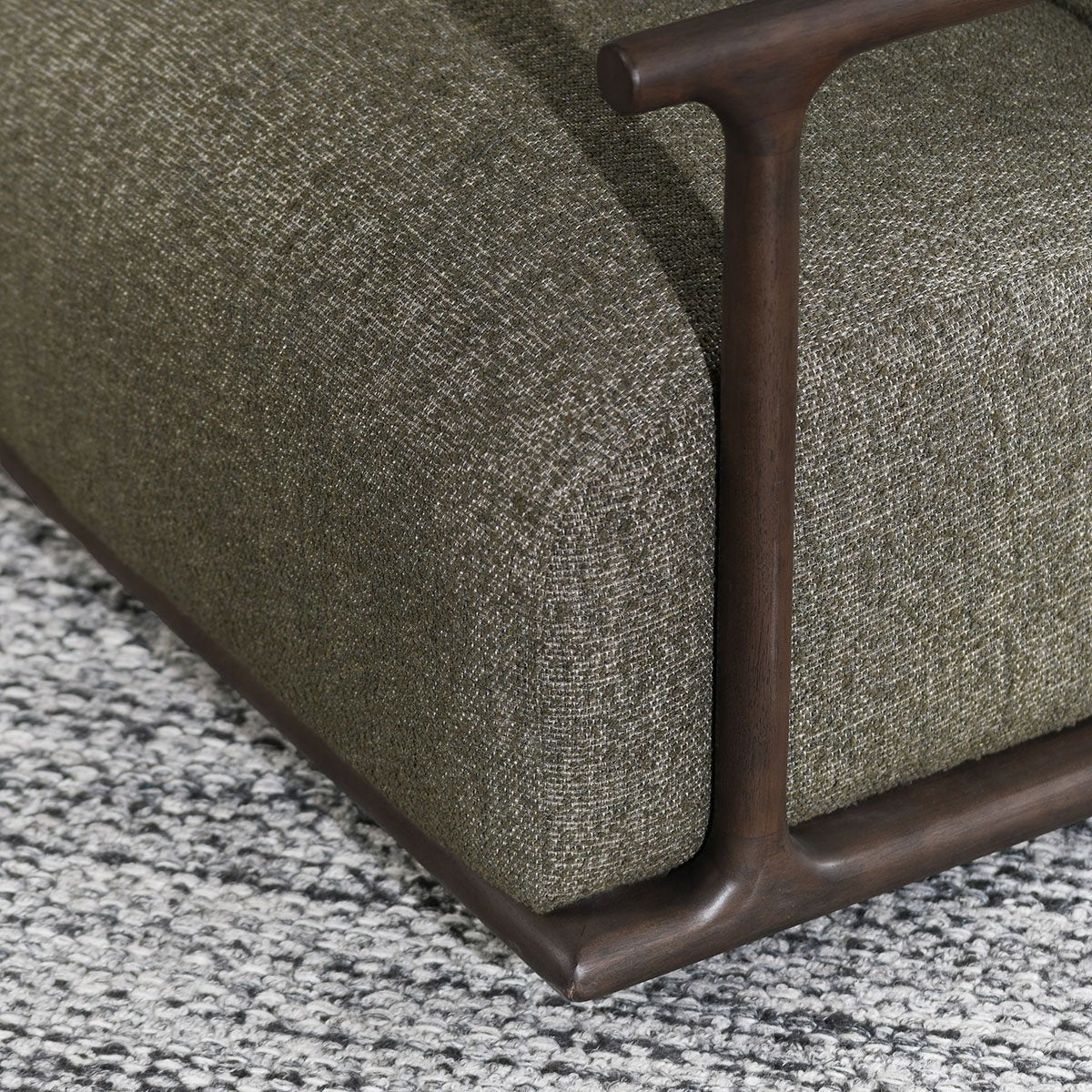 Lucia Swivel Accent Chair Kale Green
