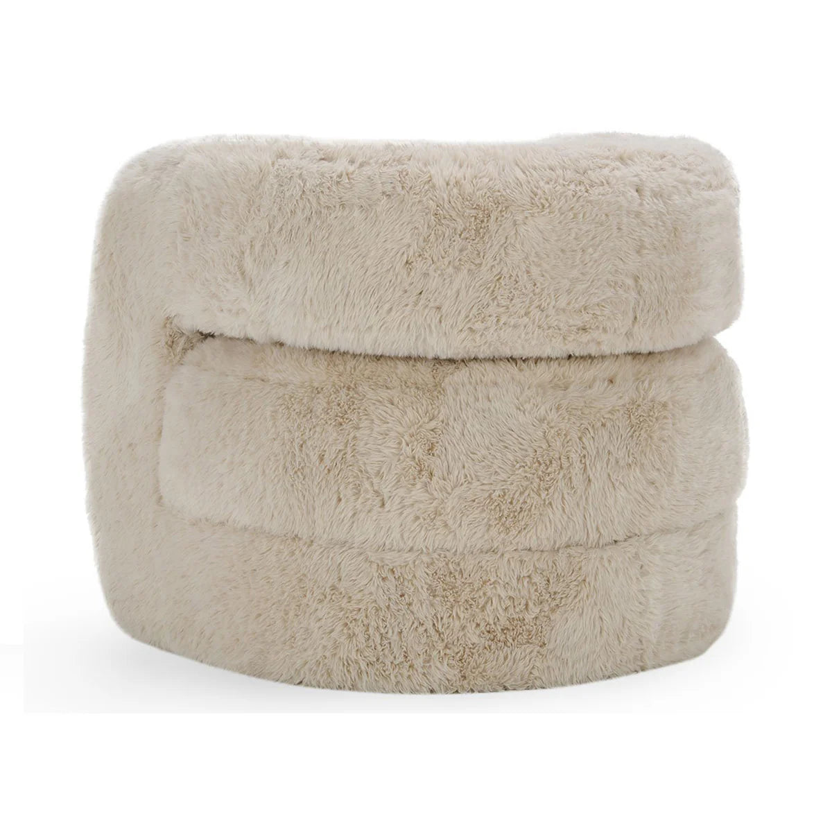 Teddy Plush Accent Chair Beige