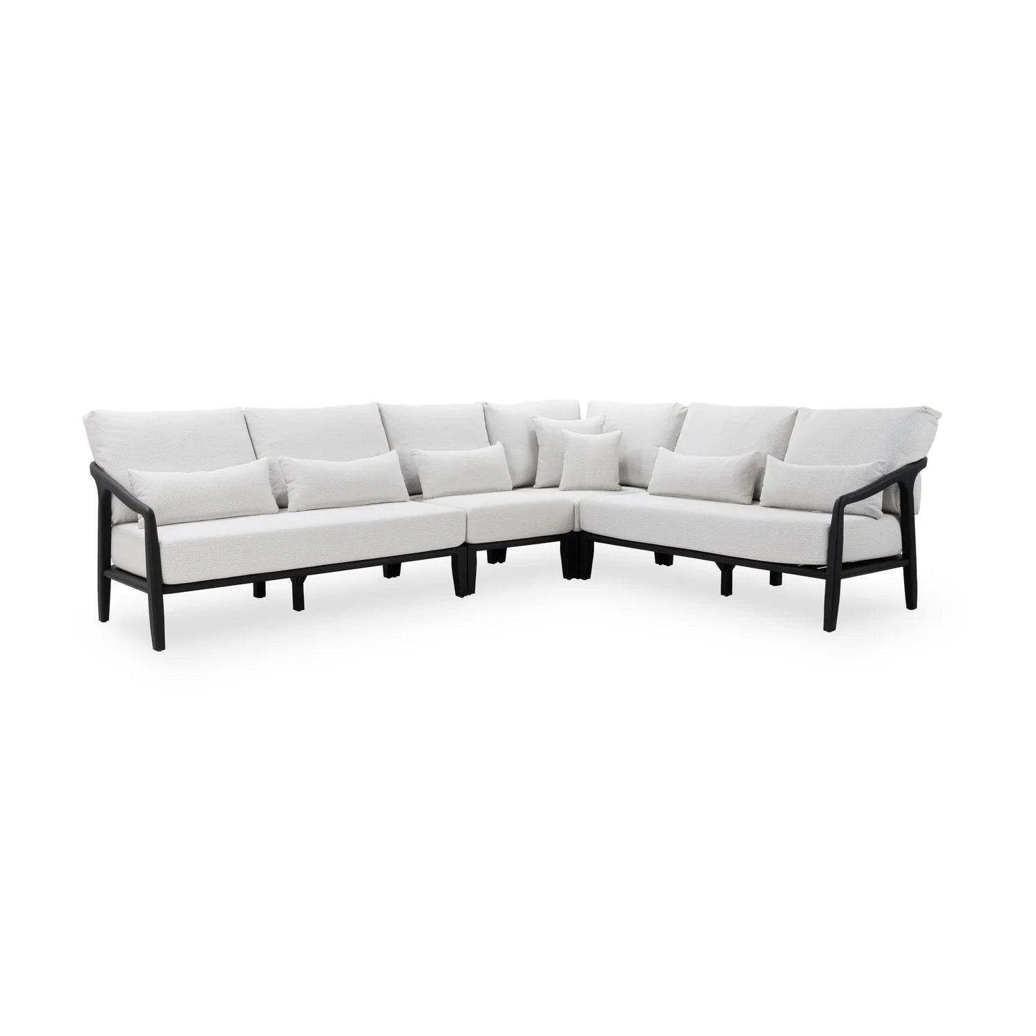 Aria Outdoor 4pc Sectional Black