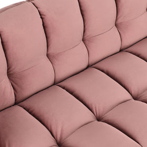 Petra Velvet 90" Sofa Blush