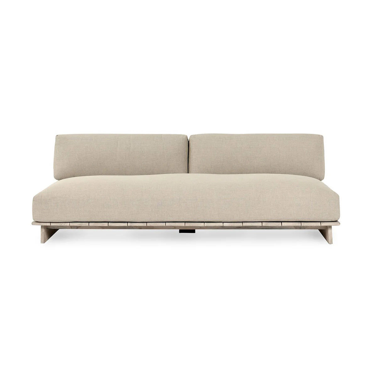 Livia Teak Outdoor Sofa Taupe