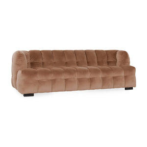 Petra Velvet 90" Sofa French Beige