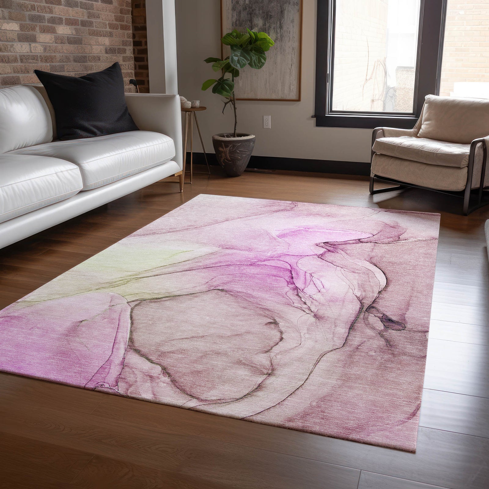 Chantille ACN502 Pink Rug