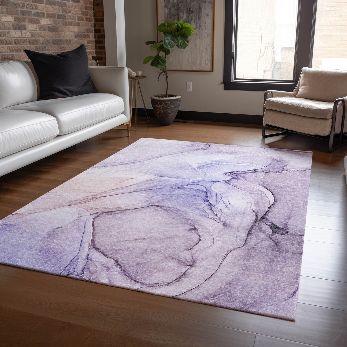 Chantille ACN502 Purple Rug