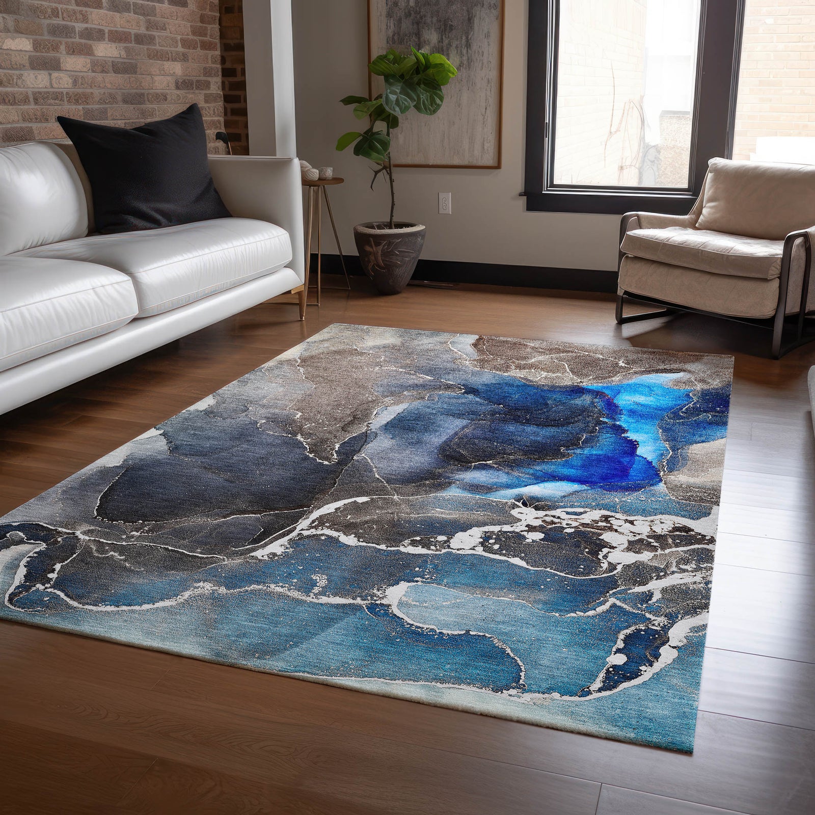Chantille ACN503 Navy Rug