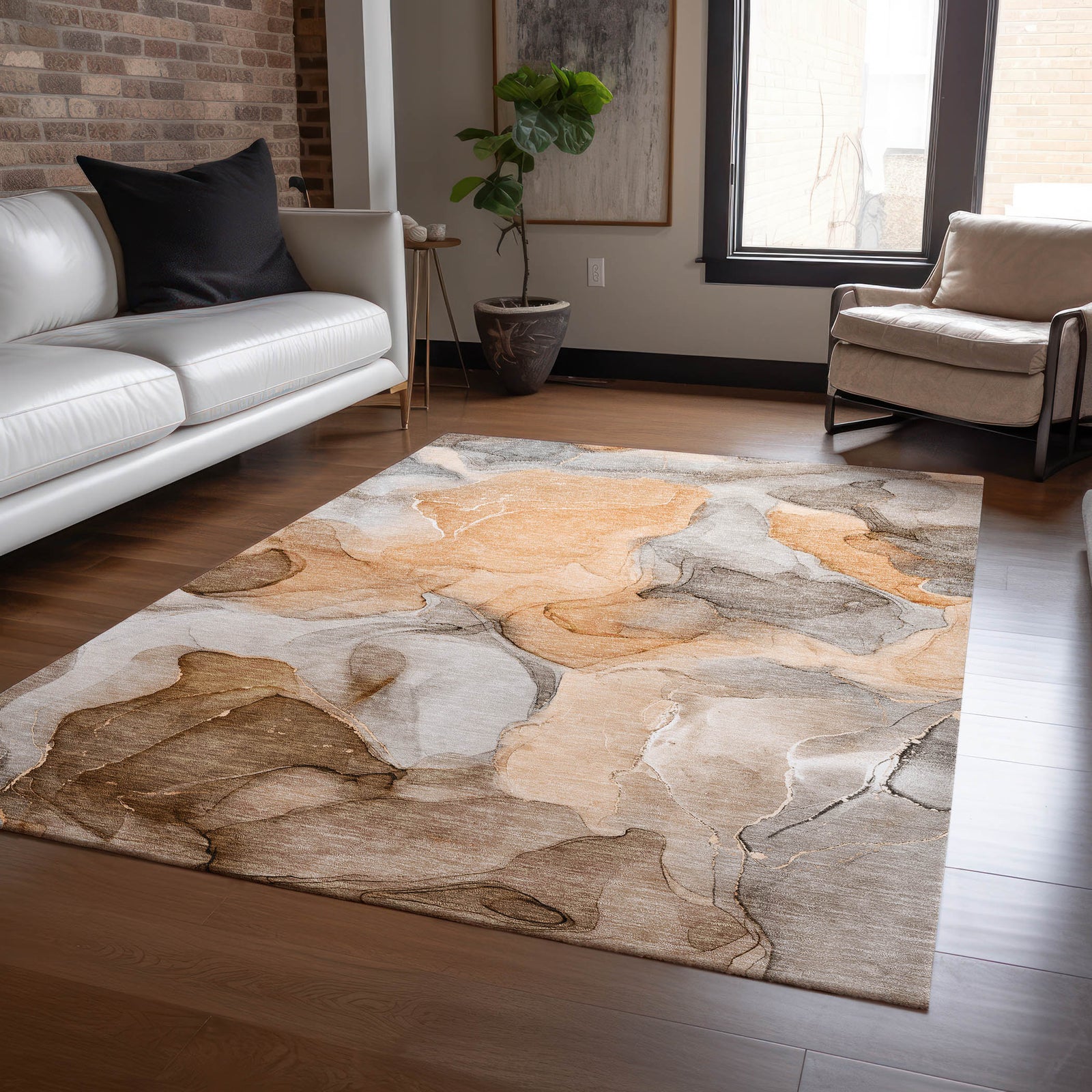 Chantille ACN504 Orange Rug