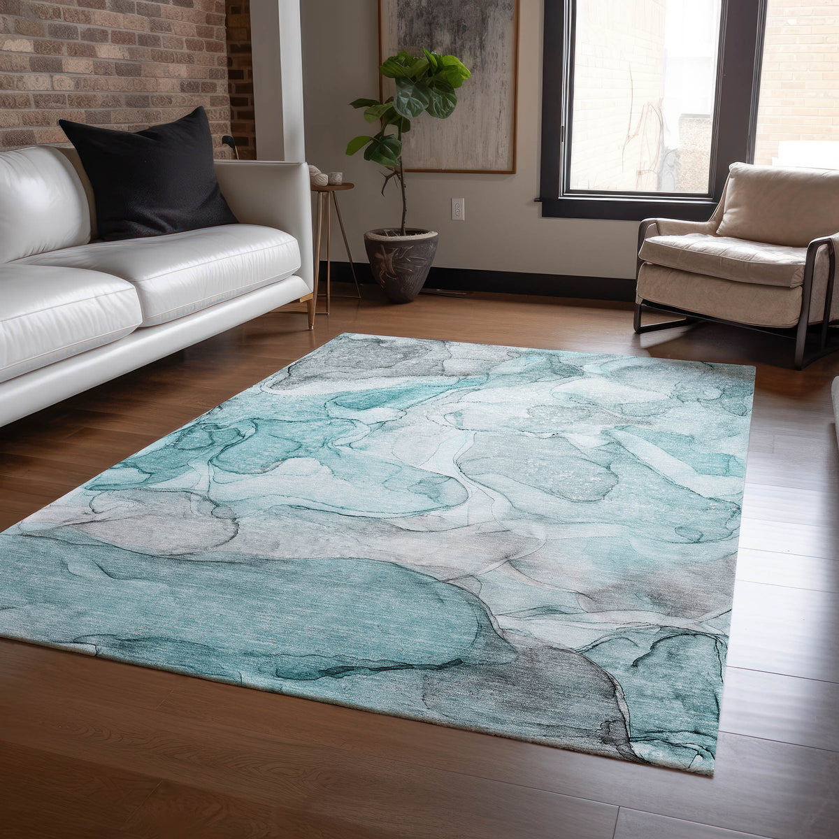 Chantille ACN512 Teal Rug