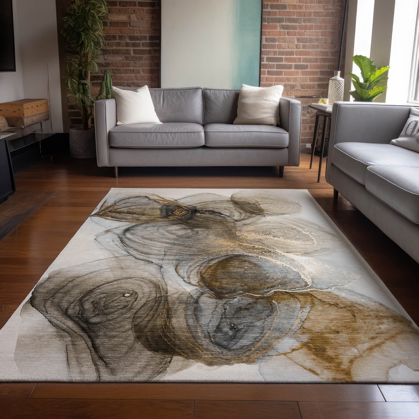 Chantille ACN513 Brown Rug