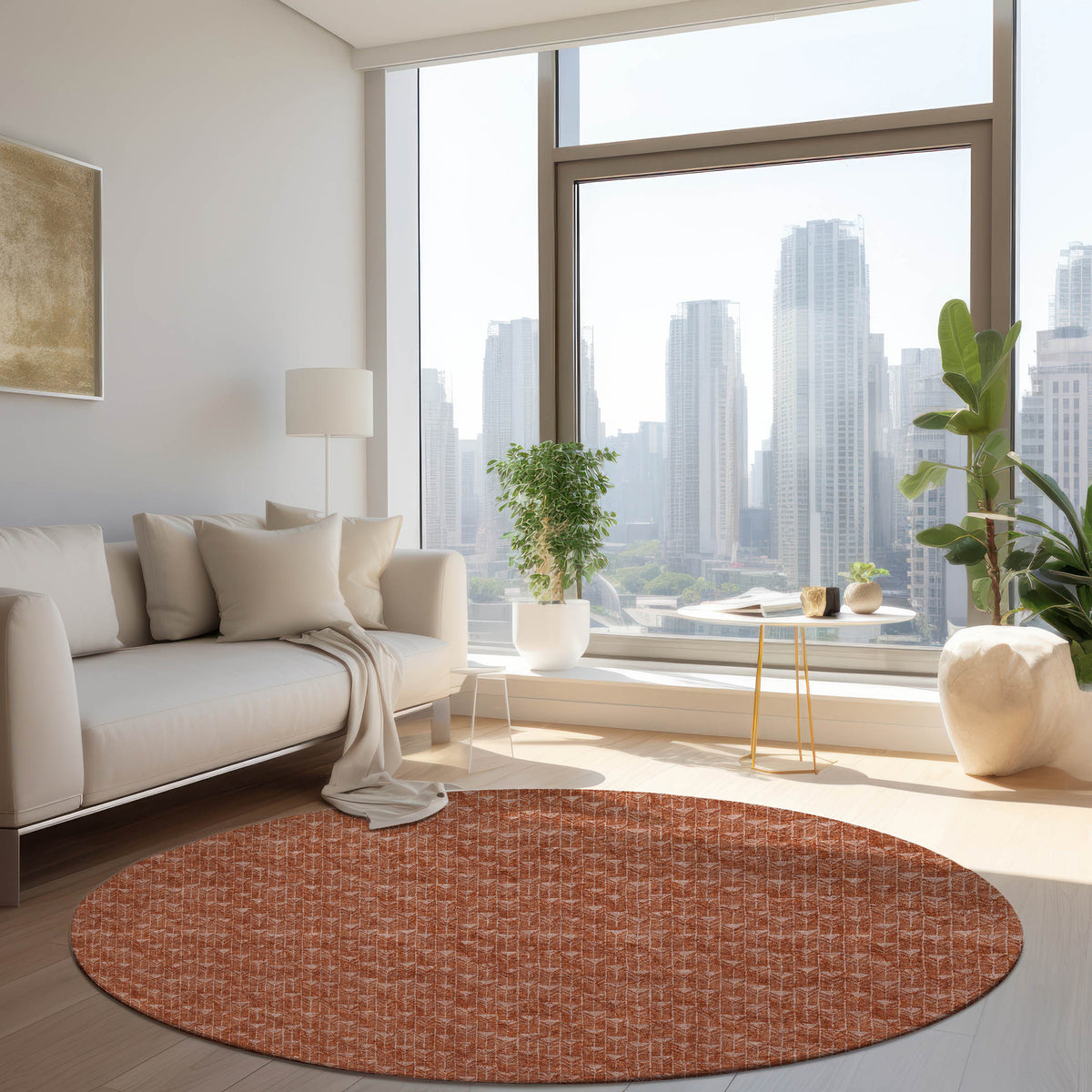 Chantille ACN514 Terracotta Rug