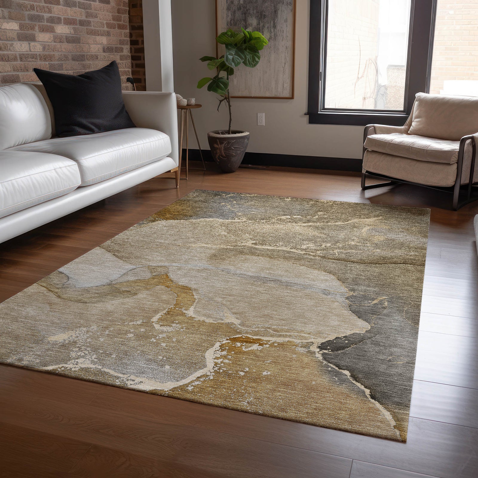 Chantille ACN517 Brown Rug