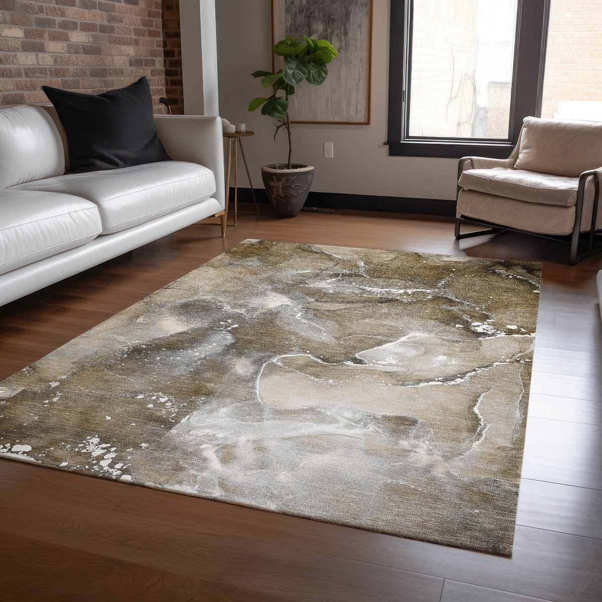 Chantille ACN518 Brown Rug