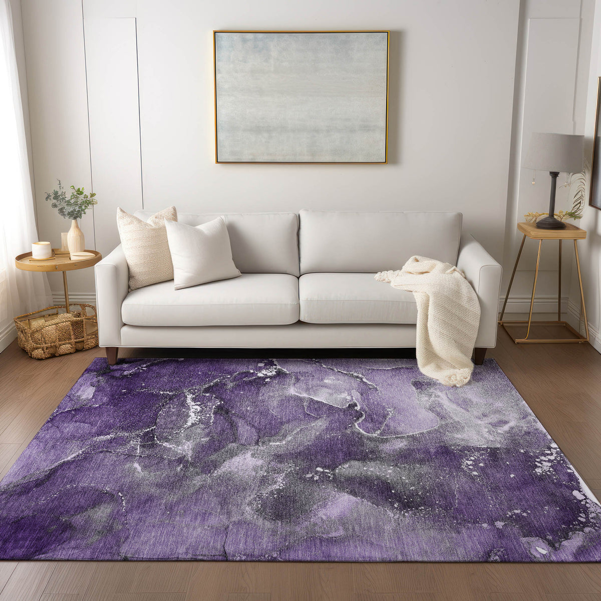 Chantille ACN518 Purple Rug