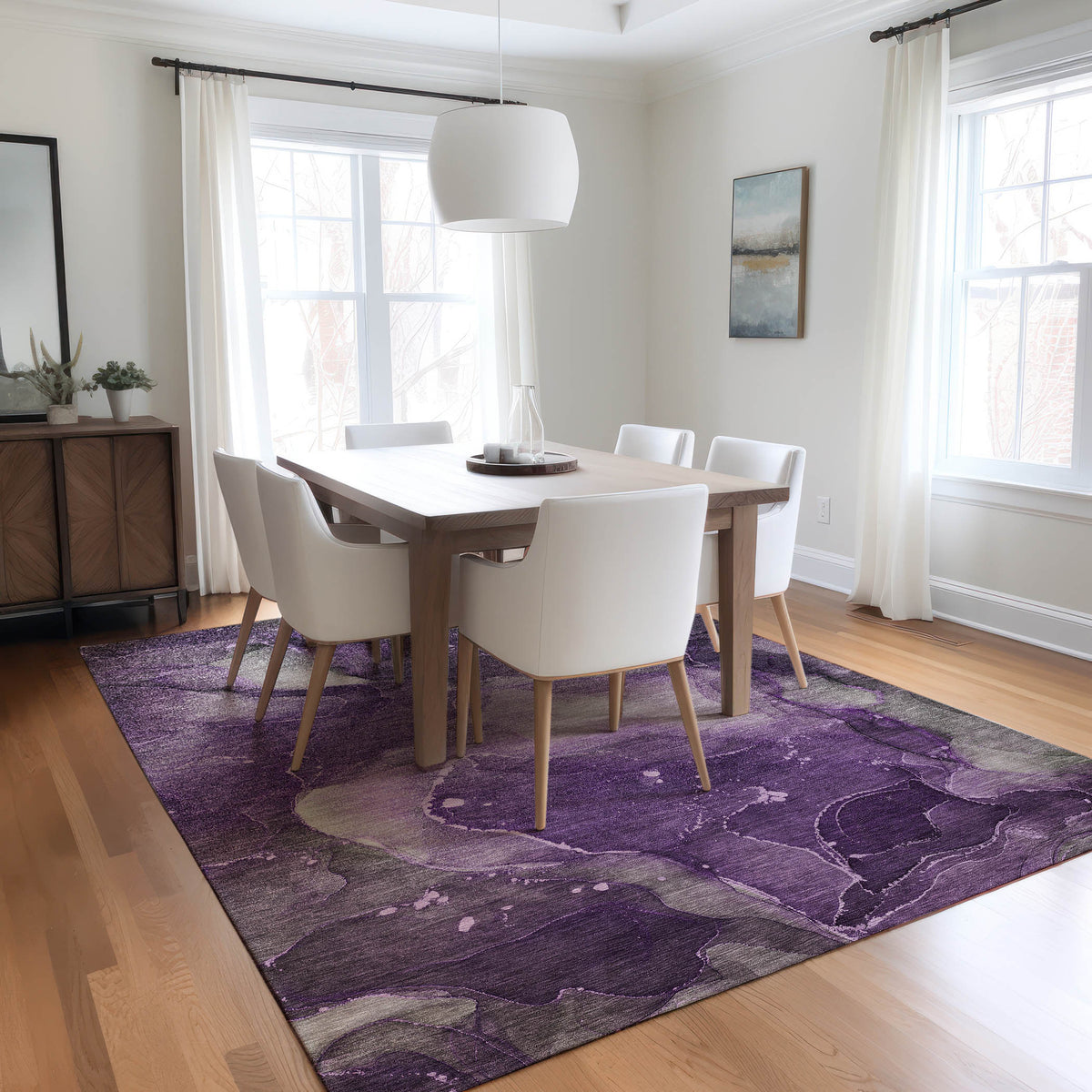 Chantille ACN522 Purple Rug