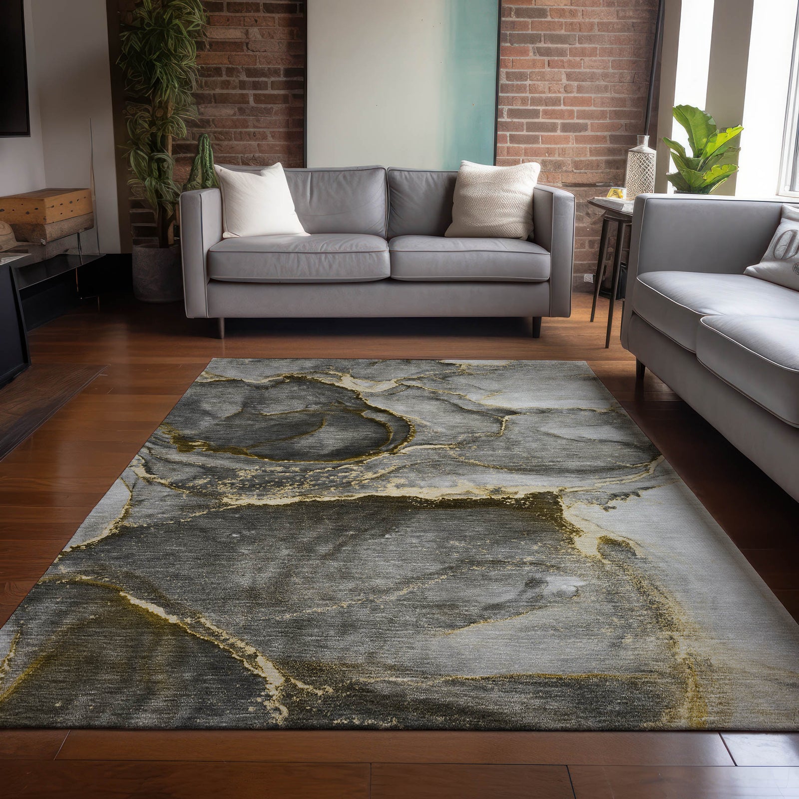 Chantille ACN525 Gold Rug