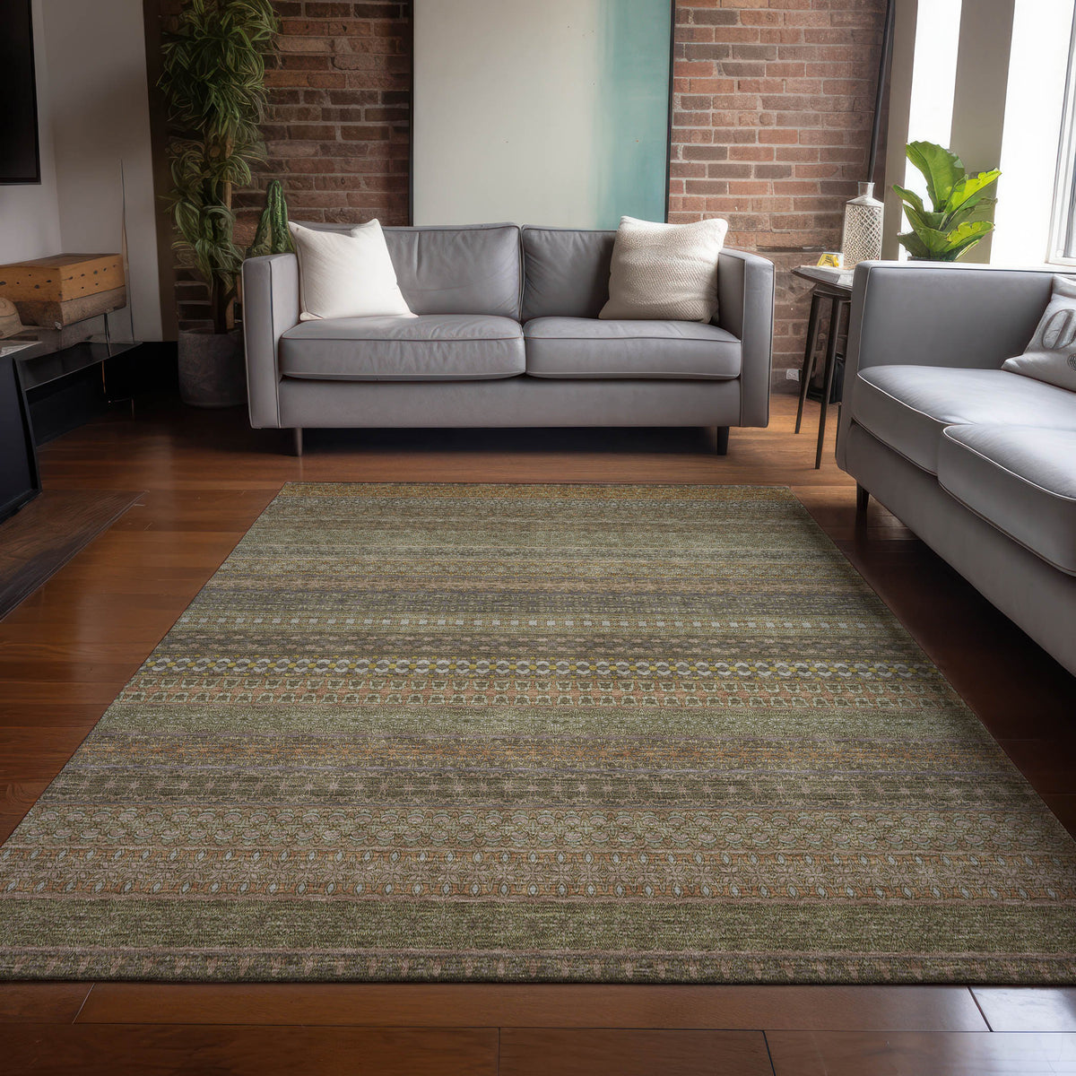 Chantille ACN527 Khaki Rug