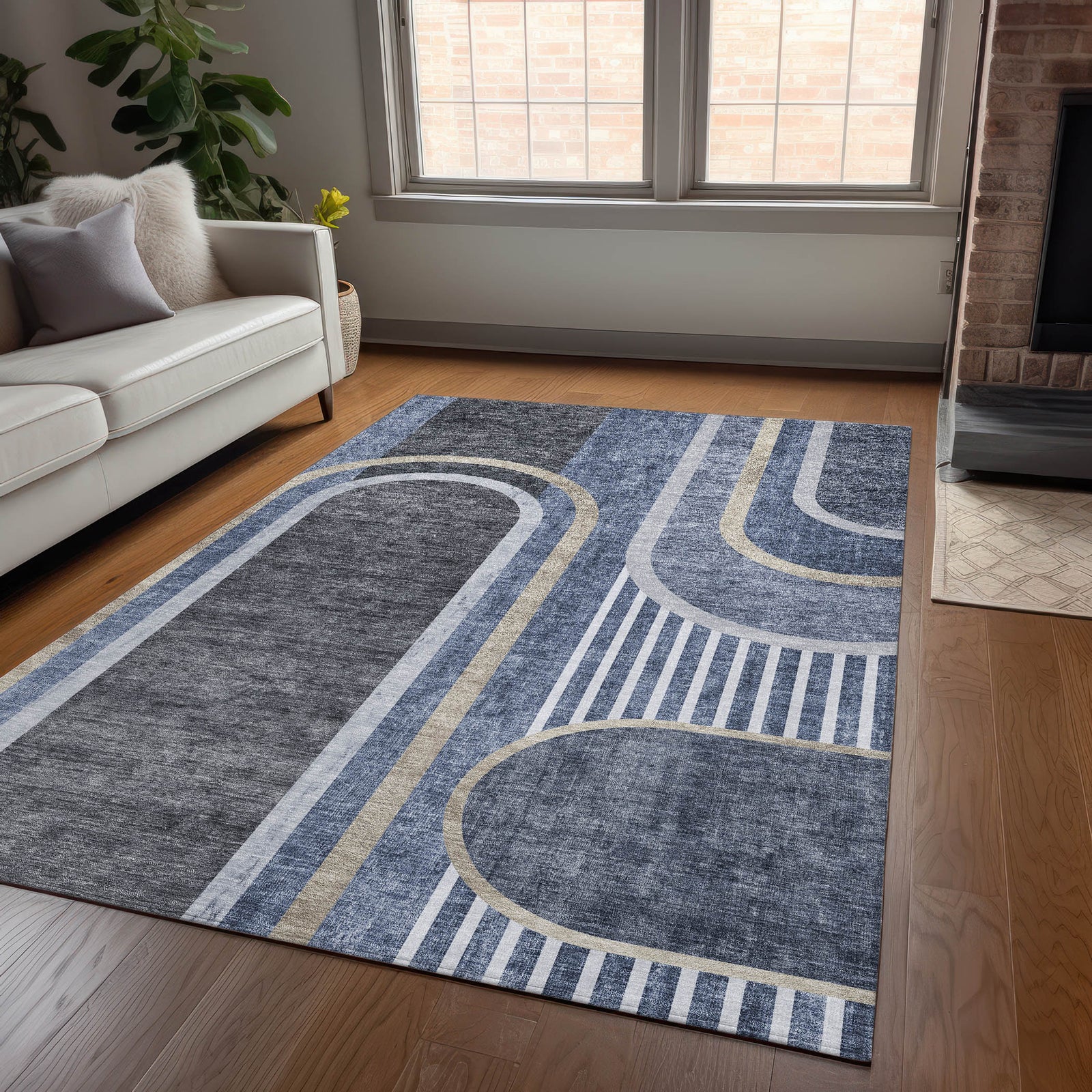 Chantille ACN532 Navy Rug