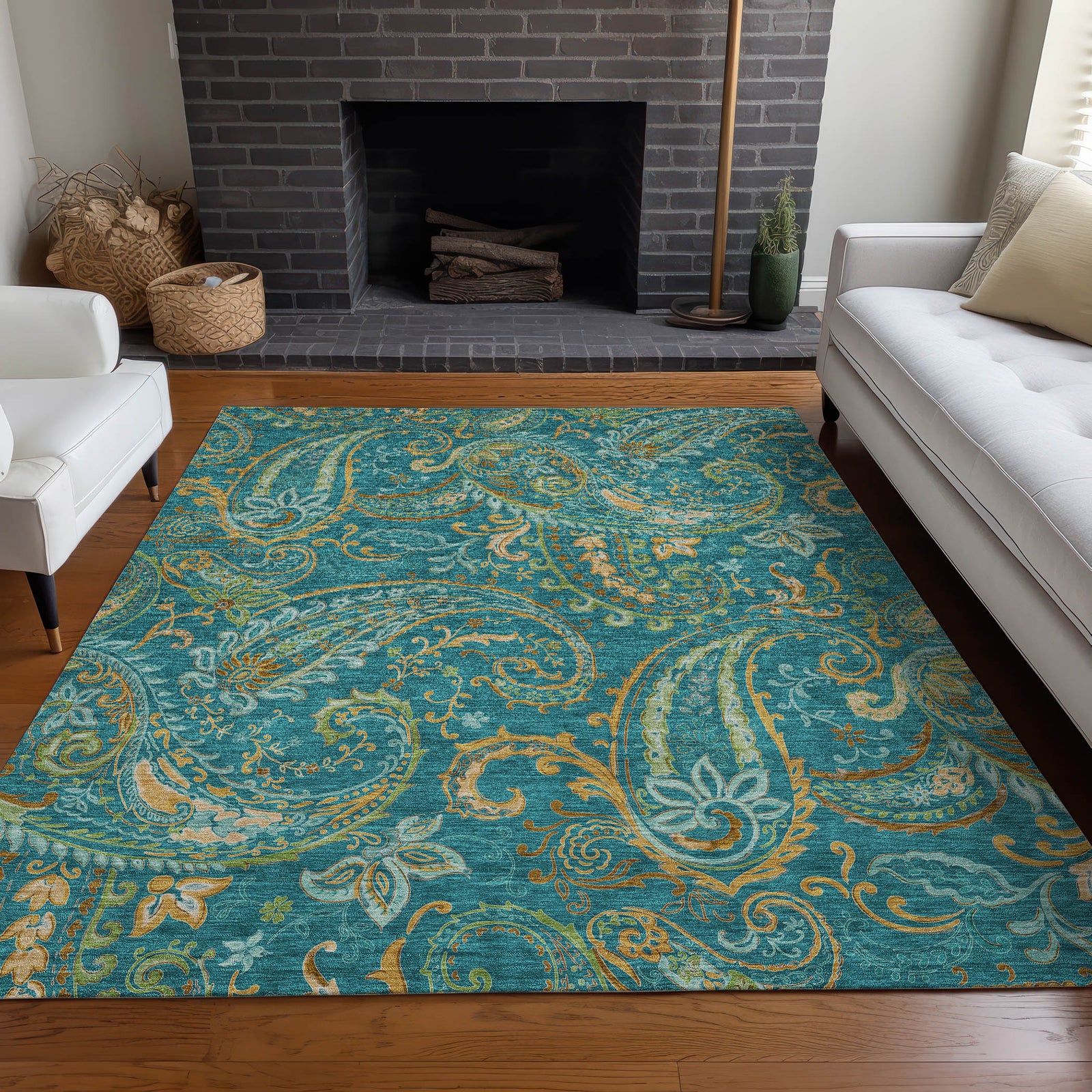 Chantille ACN533 Teal Rug