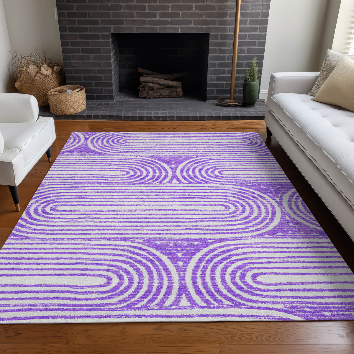 Chantille ACN540 Purple Rug