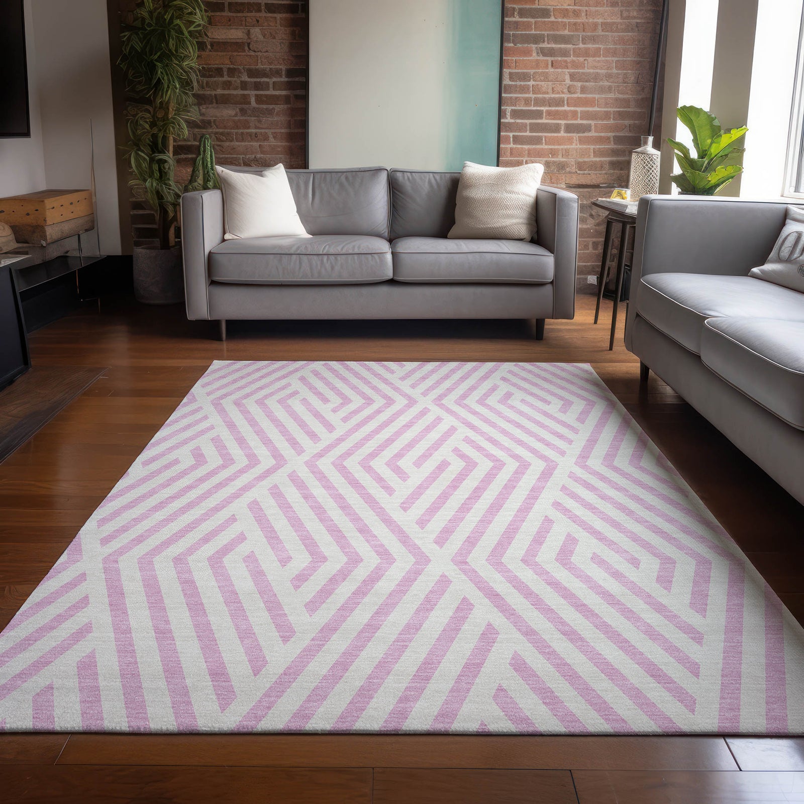 Chantille ACN550 Pink Rug