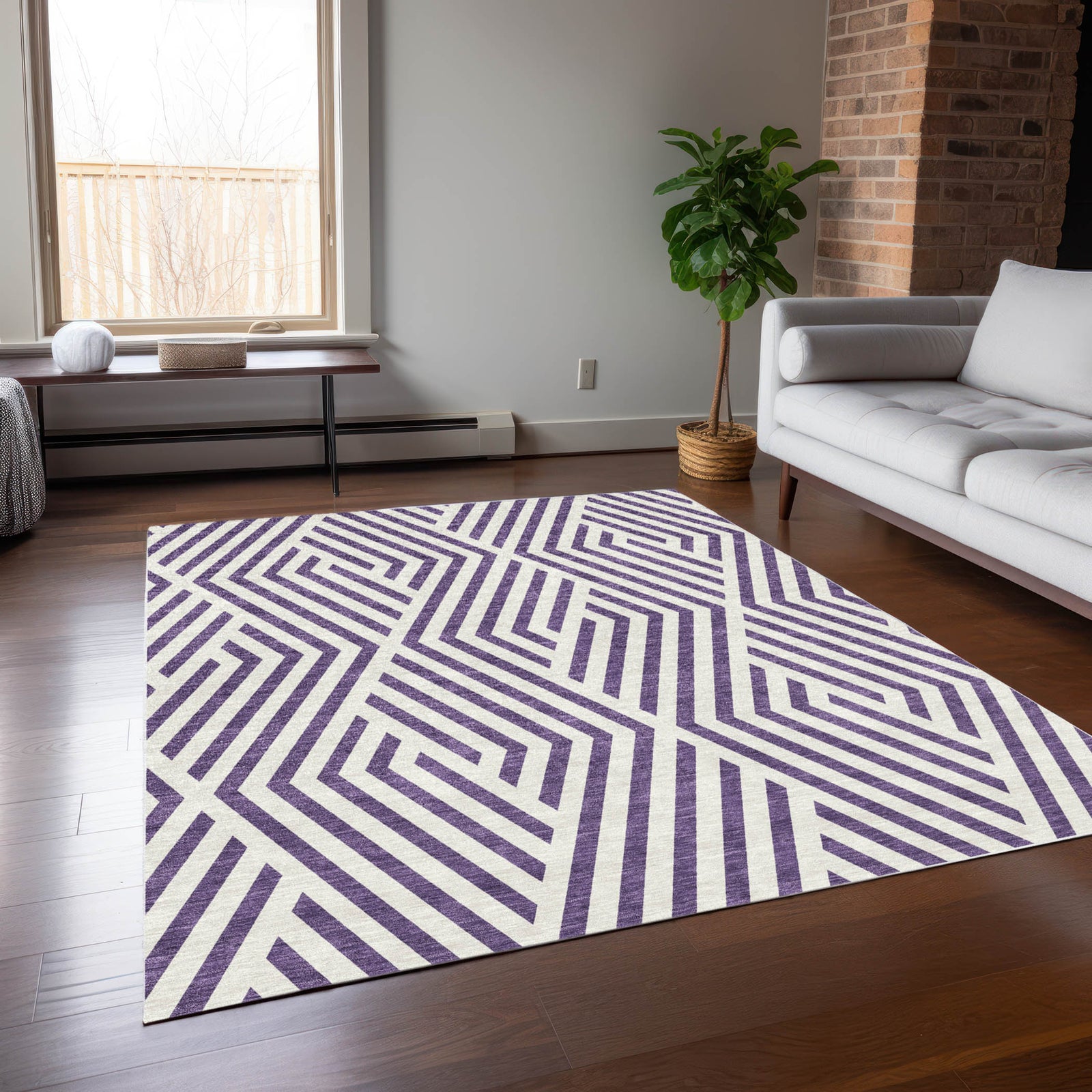 Chantille ACN550 Purple Rug