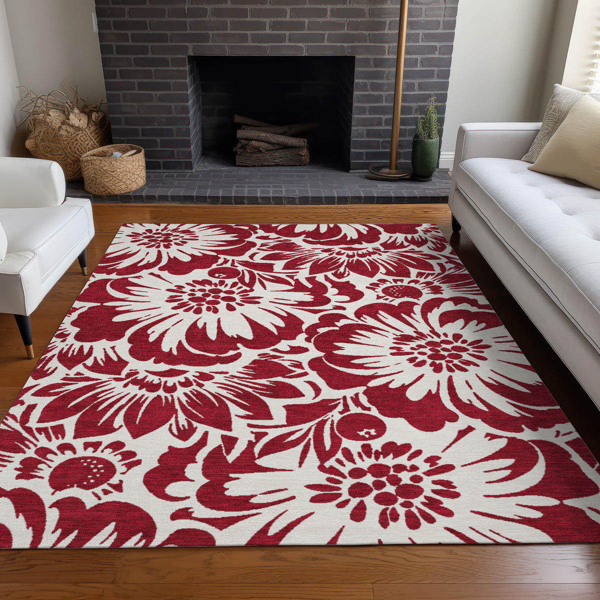 Chantille ACN551 Burgundy Rug
